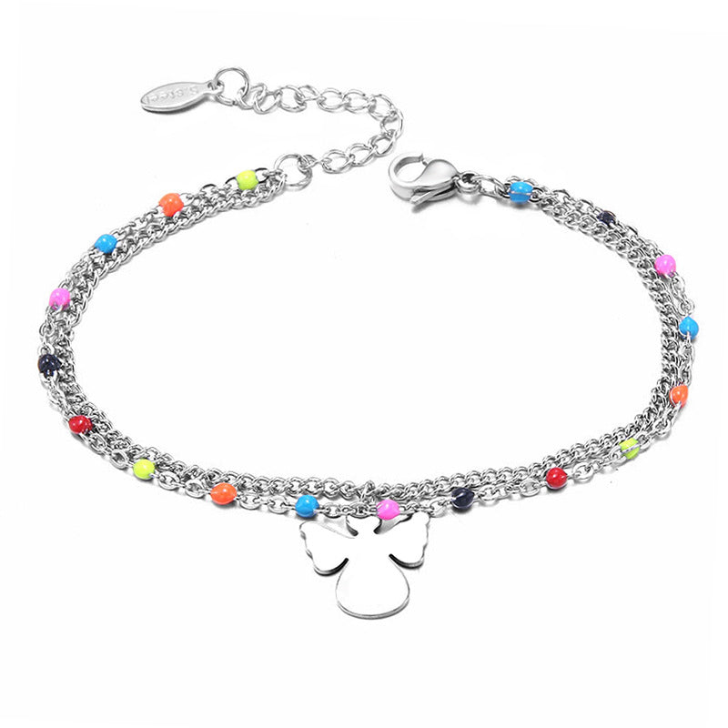 Wholesale Cross Chain Stainless Steel Tree of Life Vintage Bracelet